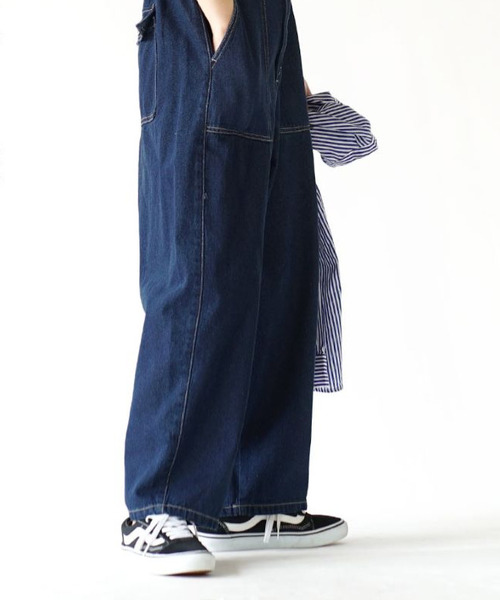 ウエストボタン ワークデニムパンツ（デニムパンツ）｜e-zakkamania stores（イーザッカマニアストアーズ）