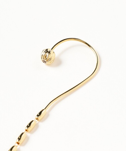 Ray BEAMS(レイビームス)の「RBS / オーバルチェーン ロング イヤーカフ(イヤーカフ・レディース・シルバー/ゴールド・ONE SIZE)」の5枚目の写真