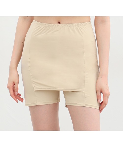 Honeys（ハニーズ）の「Ｙラインカバーぺチパンツ（インナーウェア/肌着・レディース・ブラック/ベージュ・S/M/L/LL）」の2枚目の写真