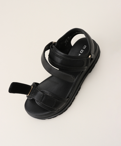 FRAMeWORK（フレームワーク）の「≪追加≫MOHI/モヒ ベルクロサンダル2（サンダル・レディース・ブラック・38/37/36）」の6枚目の写真
