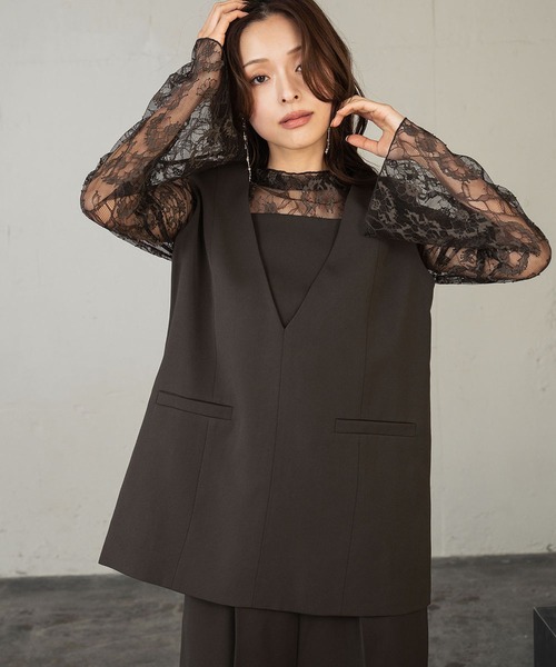 セール】[低身長/大きいサイズあり]パンツドレス セパレート