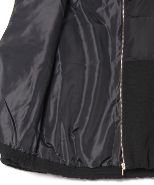 Jines（ジネス）の「ツィード×タフタ ダウンジャケット（ダウンジャケット/コート・レディース・ホワイト/ブラック・38）」の4枚目の写真