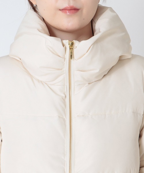 Jines（ジネス）の「ツィード×タフタ ダウンジャケット（ダウンジャケット/コート・レディース・ホワイト/ブラック・38）」の8枚目の写真