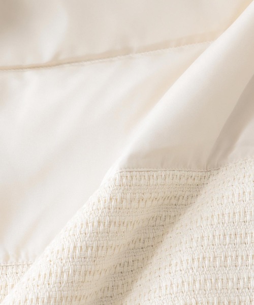 Jines（ジネス）の「ツィード×タフタ ダウンジャケット（ダウンジャケット/コート・レディース・ホワイト/ブラック・38）」の14枚目の写真