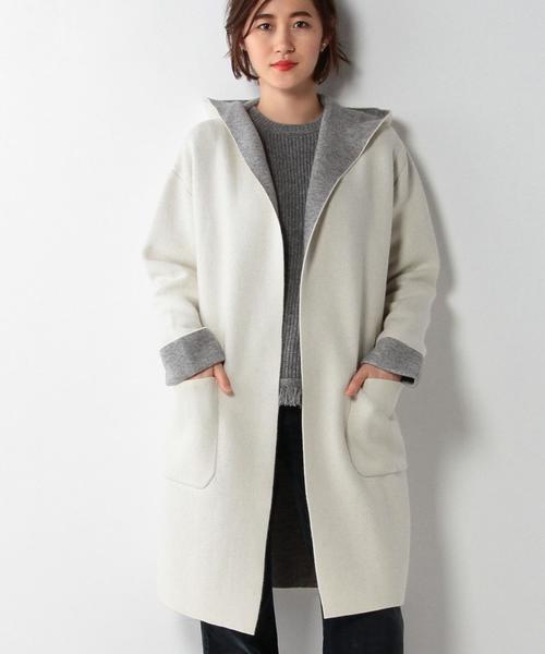 UNITED ARROWS(ユナイテッドアローズ)の「UBBT フーデッド コート 2†◆(その他アウター・レディース・ブラック/ベージュ/オフホワイト・フリー)」の2枚目の写真