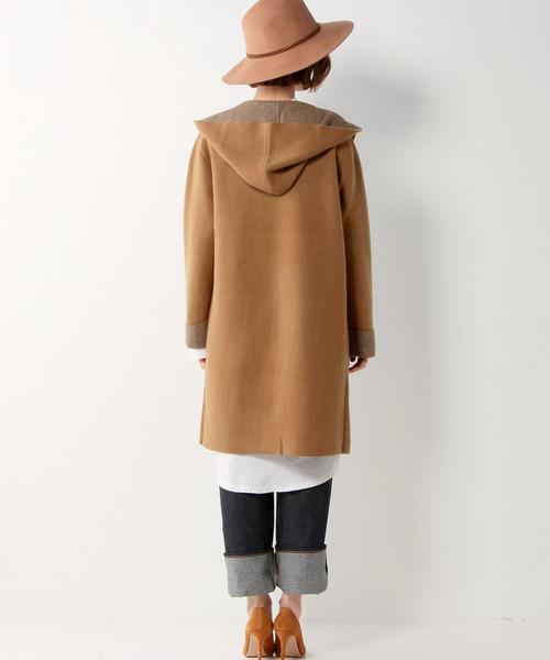 UNITED ARROWS(ユナイテッドアローズ)の「UBBT フーデッド コート 2†◆(その他アウター・レディース・ブラック/ベージュ/オフホワイト・フリー)」の4枚目の写真