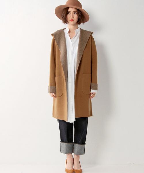 UNITED ARROWS(ユナイテッドアローズ)の「UBBT フーデッド コート 2†◆(その他アウター・レディース・ブラック/ベージュ/オフホワイト・フリー)」の5枚目の写真