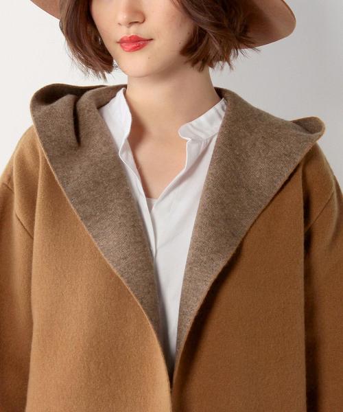 UNITED ARROWS(ユナイテッドアローズ)の「UBBT フーデッド コート 2†◆(その他アウター・レディース・ブラック/ベージュ/オフホワイト・フリー)」の7枚目の写真