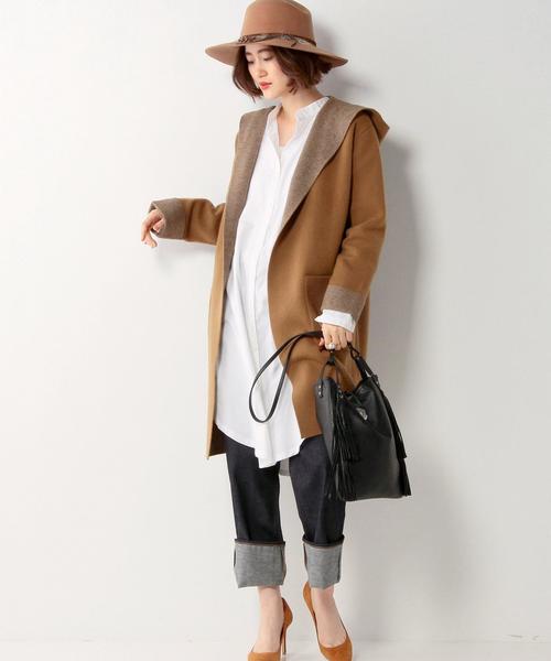 UNITED ARROWS(ユナイテッドアローズ)の「UBBT フーデッド コート 2†◆(その他アウター・レディース・ブラック/ベージュ/オフホワイト・フリー)」の19枚目の写真