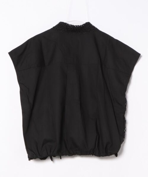 antic rag(アンティックラグ)の「レース切り替えシャツブラウス(シャツ/ブラウス・レディース・ホワイト/ブルー/ブラック・FREE)」の4枚目の写真