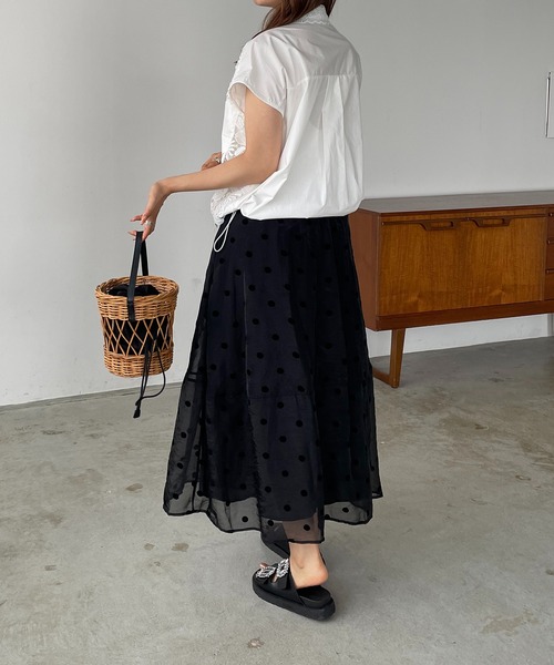 antic rag(アンティックラグ)の「レース切り替えシャツブラウス(シャツ/ブラウス・レディース・ホワイト/ブルー/ブラック・FREE)」の12枚目の写真