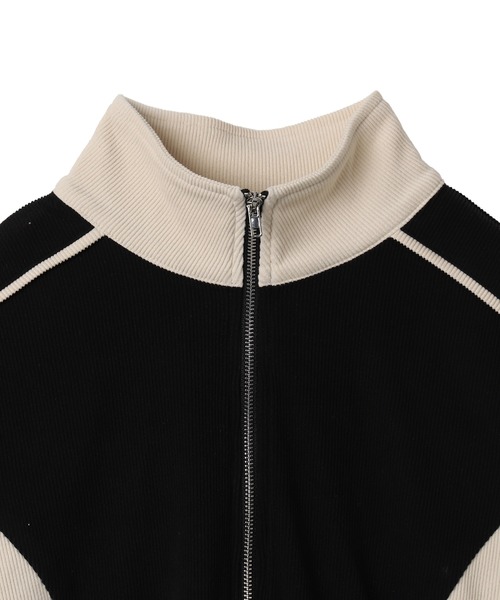 Figments(フィグメンツ)の「SSバイカラートラックジャケット(ジャージ・レディース・ブラウン/オフホワイト・FREE)」の14枚目の写真