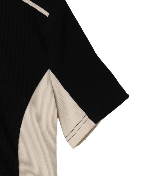 Figments(フィグメンツ)の「SSバイカラートラックジャケット(ジャージ・レディース・ブラウン/オフホワイト・FREE)」の15枚目の写真