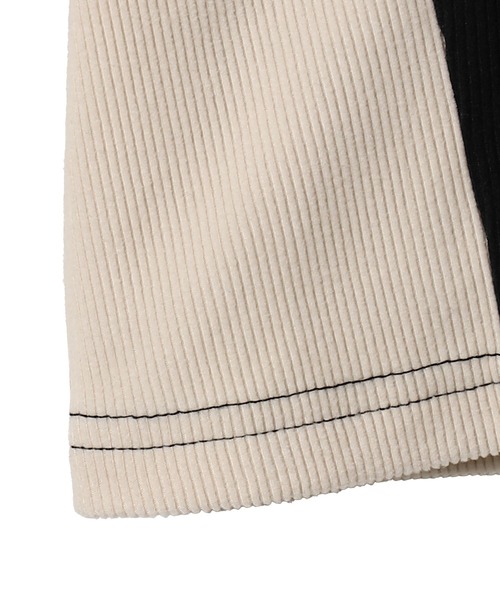 Figments(フィグメンツ)の「SSバイカラートラックジャケット(ジャージ・レディース・ブラウン/オフホワイト・FREE)」の16枚目の写真