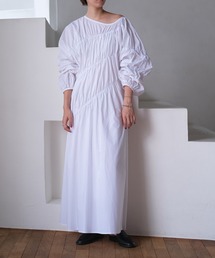 デザインギャザーバルーンワンピース