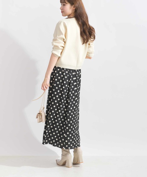 Lo-Fi（ローファイ）の「ドットプリントAラインスカート（スカート・レディース・ブラック/ベージュ・M）」の15枚目の写真