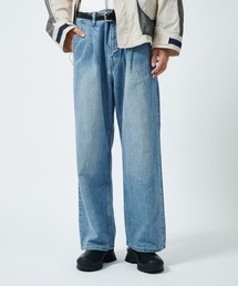 superNova. | 【superNova./スーパーノヴァ】Selvedge wide jeans-Vintage wash(デニムパンツ)