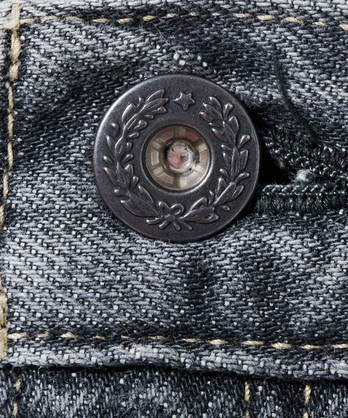 supernova. 新品同様デニム Vintage wash /Black superNova./スーパーノヴァ】Selvedge wide jeans-Vintage wash