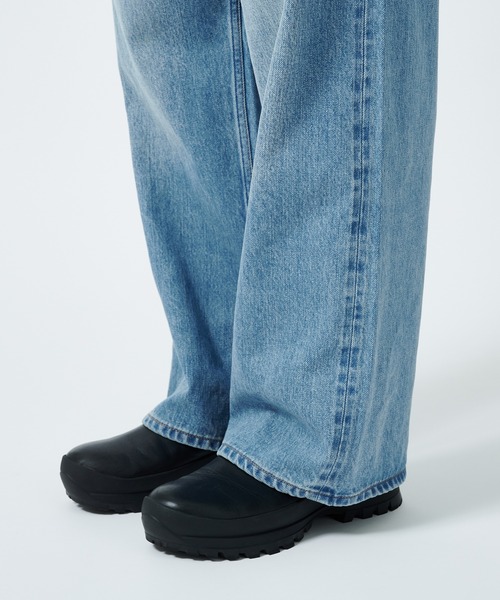 superNova./スーパーノヴァ】Selvedge wide jeans-Vintage wash