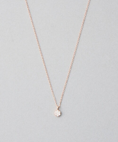 Jouete（ジュエッテ）の「[ミニマル] ジルコニア サークル ネックレス（ネックレス・レディース・イエローゴールド/ピンクゴールド・FREE）」の2枚目の写真