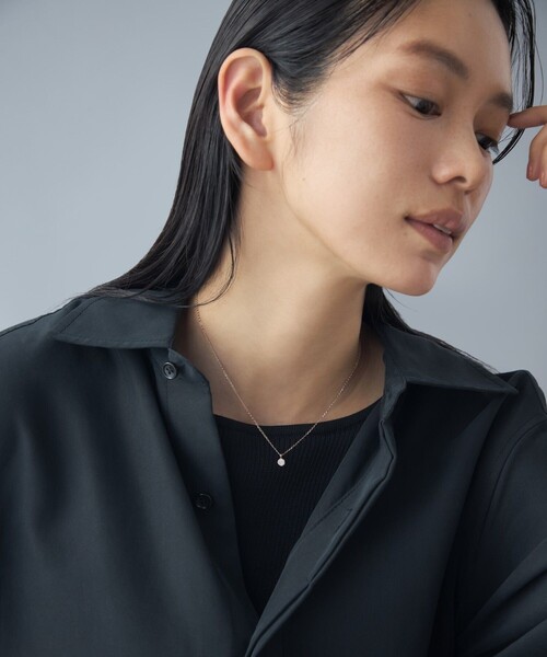 Jouete（ジュエッテ）の「[ミニマル] ジルコニア サークル ネックレス（ネックレス・レディース・イエローゴールド/ピンクゴールド・FREE）」の8枚目の写真