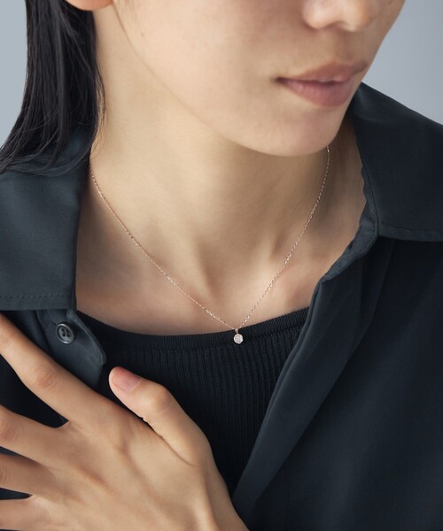 Jouete（ジュエッテ）の「[ミニマル] ジルコニア サークル ネックレス（ネックレス・レディース・イエローゴールド/ピンクゴールド・FREE）」の10枚目の写真