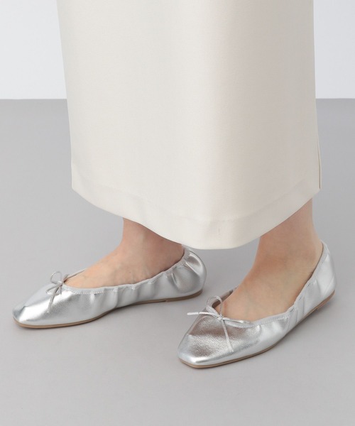 A part by（アパートバイ）の「A part by_バレエシューズ（バレエシューズ・レディース・Silver/ブラック・LARGE/MEDIUM）」の3枚目の写真