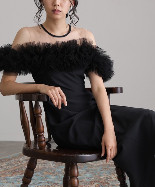 セール】【低身長用サイズあり】ミモレ丈&ノースリーブフォーマル