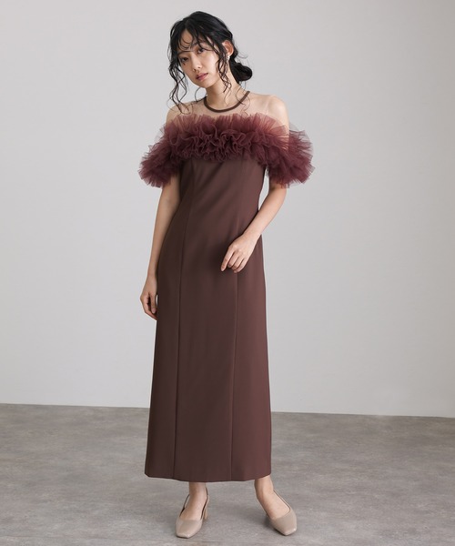 セール】【低身長用サイズあり】ミモレ丈&ノースリーブフォーマル