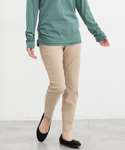Honeys(ハニーズ)の「【抗菌防臭】ストレッチパギンス(股下64cm)(その他パンツ・レディース・ネイビー/モカ/ブラック/ベージュ・S/M/L/LL)」の2枚目の写真