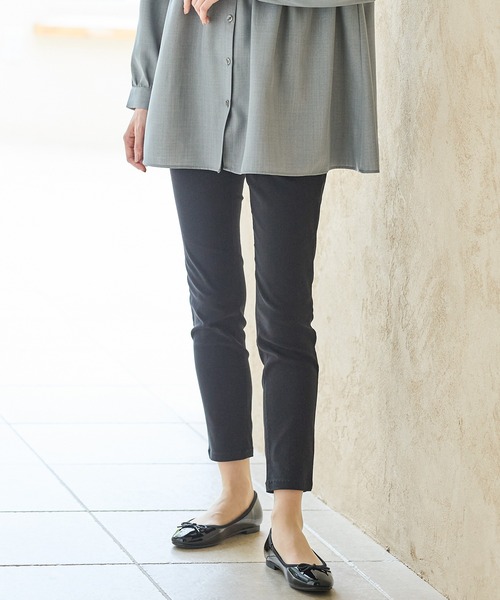 Honeys(ハニーズ)の「【抗菌防臭】ストレッチパギンス(股下64cm)(その他パンツ・レディース・ネイビー/モカ/ブラック/ベージュ・S/M/L/LL)」の1枚目の写真