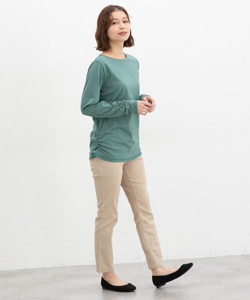 Honeys(ハニーズ)の「【抗菌防臭】ストレッチパギンス(股下64cm)(その他パンツ・レディース・ネイビー/モカ/ブラック/ベージュ・S/M/L/LL)」の19枚目の写真