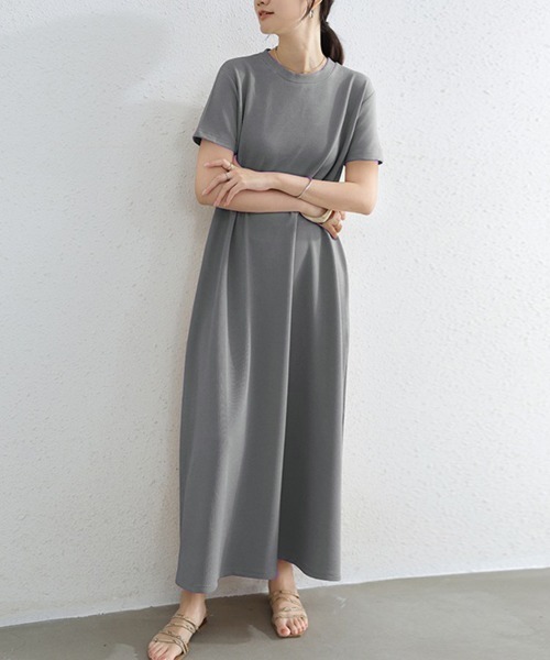 Miniministore(ミニミニストア)の「AラインTシャツワンピース 体型カバー夏(ワンピース・レディース・ブラウン/ベージュ/グレー/ブラック・FREE)」の15枚目の写真