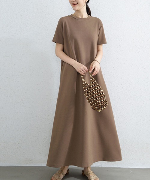 Miniministore(ミニミニストア)の「AラインTシャツワンピース 体型カバー夏(ワンピース・レディース・ブラウン/ベージュ/グレー/ブラック・FREE)」の17枚目の写真
