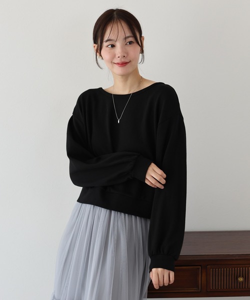 BLUEEAST（ブルーイースト）の「バックリボンスウェット（スウェット・レディース・ホワイト/グレー/ブラック・MEDIUM）」の16枚目の写真