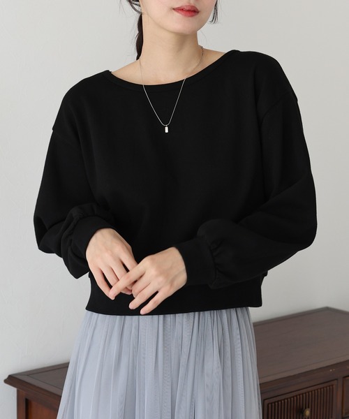 BLUEEAST（ブルーイースト）の「バックリボンスウェット（スウェット・レディース・ホワイト/グレー/ブラック・MEDIUM）」の13枚目の写真