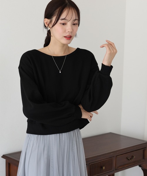 BLUEEAST（ブルーイースト）の「バックリボンスウェット（スウェット・レディース・ホワイト/グレー/ブラック・MEDIUM）」の14枚目の写真