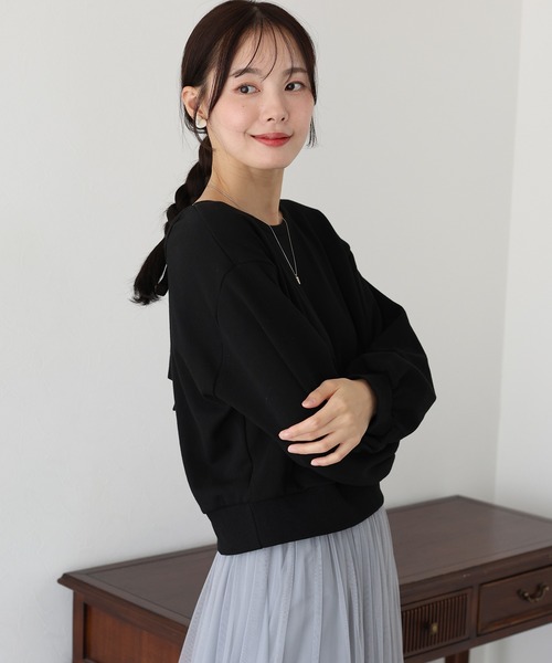 BLUEEAST（ブルーイースト）の「バックリボンスウェット（スウェット・レディース・ホワイト/グレー/ブラック・MEDIUM）」の15枚目の写真