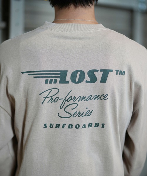 lost(ロスト)の「【ムラサキスポーツ限定】lost/ロスト ロンTee/コットンTee バックプリント オーバーサイズ ユニセックス L24F2202(Tシャツ/カットソー・メンズ・スミクロ/グレイッシュベージュ・M/L/XL)」の14枚目の写真