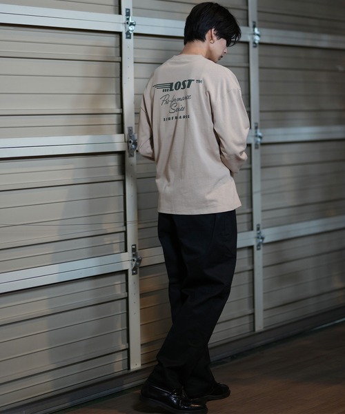 lost(ロスト)の「【ムラサキスポーツ限定】lost/ロスト ロンTee/コットンTee バックプリント オーバーサイズ ユニセックス L24F2202(Tシャツ/カットソー・メンズ・スミクロ/グレイッシュベージュ・M/L/XL)」の12枚目の写真