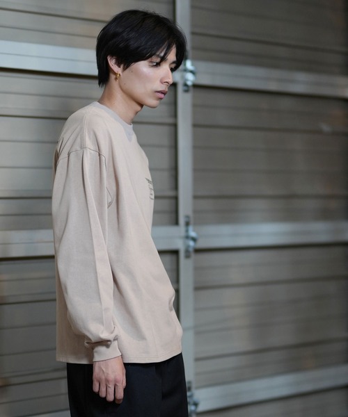 lost(ロスト)の「【ムラサキスポーツ限定】lost/ロスト ロンTee/コットンTee バックプリント オーバーサイズ ユニセックス L24F2202(Tシャツ/カットソー・メンズ・スミクロ/グレイッシュベージュ・M/L/XL)」の10枚目の写真