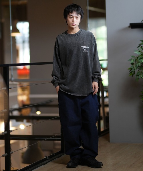 lost(ロスト)の「【ムラサキスポーツ限定】lost/ロスト ロンTee/コットンTee バックプリント オーバーサイズ ユニセックス L24F2202(Tシャツ/カットソー・メンズ・スミクロ/グレイッシュベージュ・M/L/XL)」の3枚目の写真