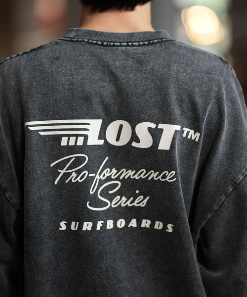 lost(ロスト)の「【ムラサキスポーツ限定】lost/ロスト ロンTee/コットンTee バックプリント オーバーサイズ ユニセックス L24F2202(Tシャツ/カットソー・メンズ・スミクロ/グレイッシュベージュ・M/L/XL)」の7枚目の写真
