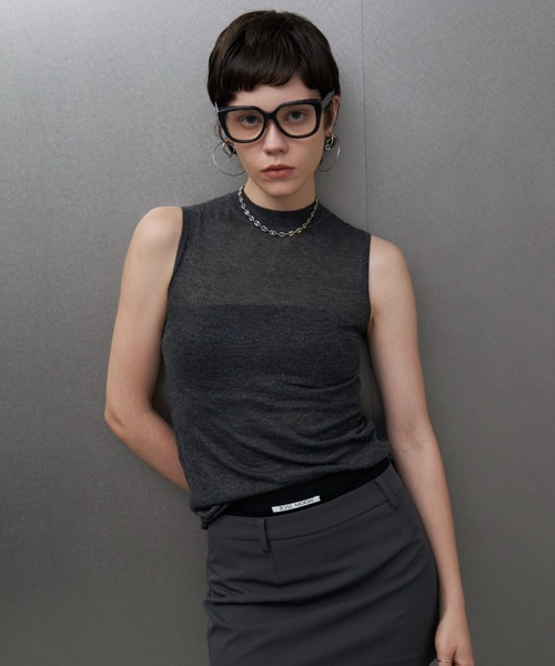 【セール】KLEIN LAME SHEER KNIT/クラインラメシアーニット（ニット/セーター）｜JOSE MOON（ジョゼムーン）