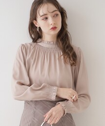 couture brooch | 【名品通勤ブラウス】RTピケシャーリングブラウス(シャツ/ブラウス)