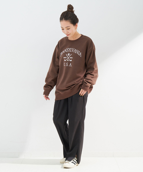 Arnold Palmer（アーノルドパーマー）の「Arnold Palmer/アーノルド パーマー 別注 graphic sweat（Tシャツ/カットソー・レディース・グリーン/ブラウン/レッド/グレー/パープル・LARGE/MEDIUM）」の15枚目の写真