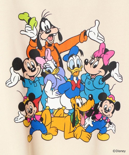 Heather（ヘザー）の「Disney / プリント裏毛スウェット  151542（スウェット・レディース・グレー/アイボリー/ピンク・FREE）」の13枚目の写真