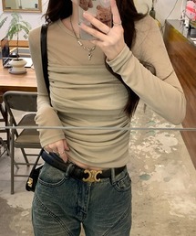 Diosfront | シアー切替インナーカットソー(Tシャツ/カットソー)