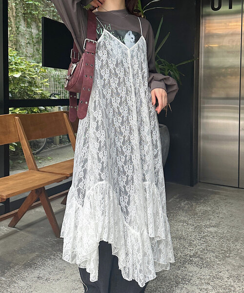 w closet（ダブルクローゼット）の「猫プリントロンTEE（Tシャツ/カットソー・レディース・ブルー/オフホワイト/チャコールグレー・FREE）」の17枚目の写真