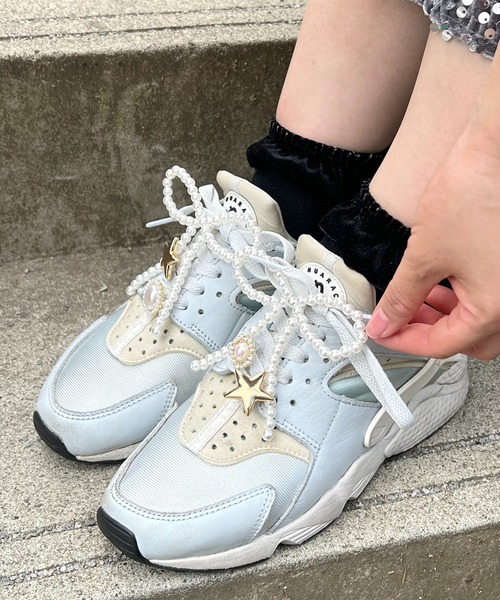 パールビーズリボン/シューズクリップ（シューズアクセサリー